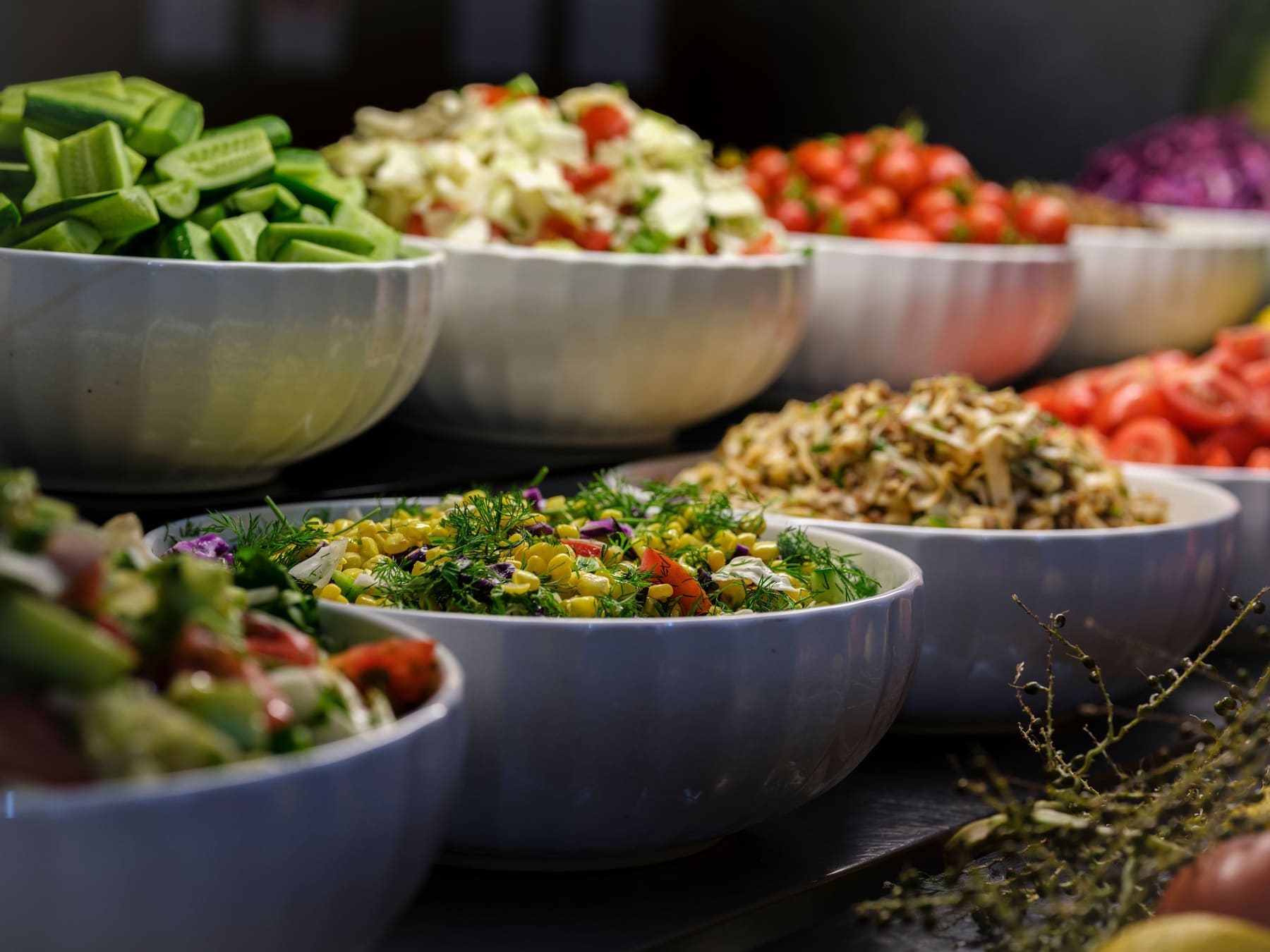 Nourishing meals served during the retreat